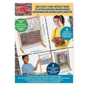 Melissa & Doug Multi-Craft Weaving Loom, Kinder, Holz, 83 m, Wolle, 6 Jahr(e), CE