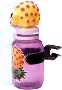 Fahrrad-Trinkflasche für Mädchen 300cc mit Schallschutz und Stachelschwein-Puppe