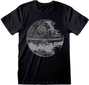 Star Wars T-Shirt Herren Death Star schwarz XL