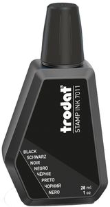 trodat Stempelfarbe "7011" für Stempelkissen schwarz 28 ml