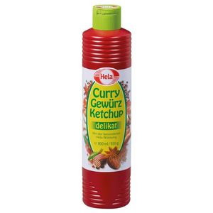 Ketchup z przyprawą curry Hela delikatna słodko-pikantna nuta 800ml