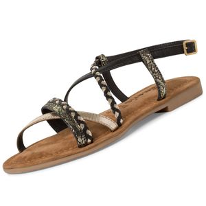 Tamaris Damen Riemchensandalette in Schwarz, Größe 41