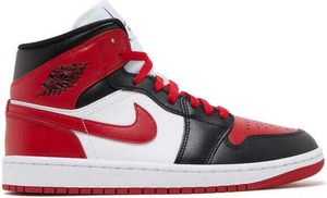 Air Jordan 1 Mid White Bred Toe - EU: 43