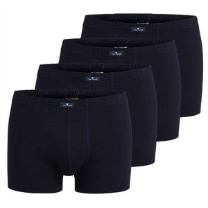 TOM TAILOR Herren Shorts, 4er Pack - X-LASTIC, Boxer Briefs, Pants, Stretch Baumwolle Blau XL