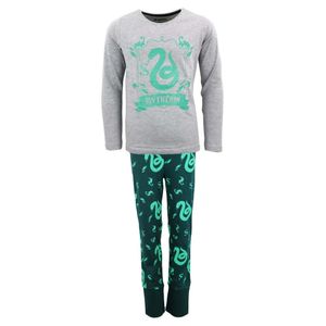 Harry Potter Gryffindor Slytherin Mädchen Schlafanzug Pyjama – Grün / 134/140