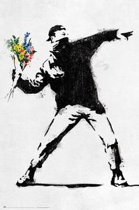 Graffiti - Flower Bomber - Street Art Kunst Poster Druck Grösse 61x91,5cm