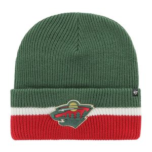 Minnesota Wild Split Cuff Knit Dark Green UNI Czapka