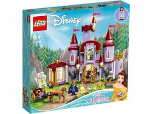 LEGO 43196 Disney Princess Belles Schloss, Schöne und das Biest, Prinzessin Schloss und Belle Mini-Puppen, Spielzeug ab 6 Jahre