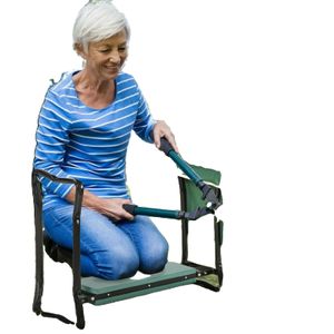 Gartenkniehilfe, robuster Stahlrahmen, bequeme EVA-Schaumstoffpolsterung , Grün