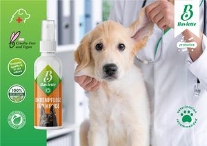 Ohrenreinigung Ohrenpflege Hundepflege Haustiere schnelle Beseitigung von Schmalzrückstände, von Tierärzten empfohlen | biologisch, PROBIOTISCH |