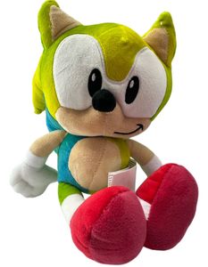 Sonic The Hedgehog - SEGA - Sonic Plüschtier 30 cm, Sonic Kuscheltier (Sonic Rainbow grün)