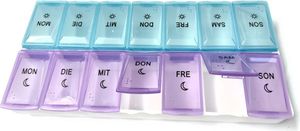 EWANTO Tablettenbox Pillendose Medikamtenbox 7 Tage morge...