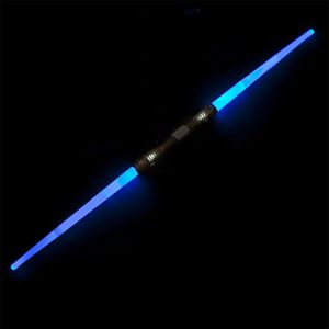 Lichtschwert mit Doppelklinge - Laserschwert mit Beleuchtung & Sound Blau