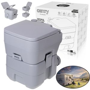 Mobile 20-Liter-Toilette mit 13L Spülwasserbehälter Campingtoilette Toiletteneimer Reisetoilette Toilette Eimertoilette Mobil Camping