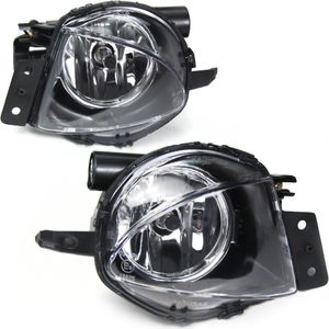 2x hmlové svetlá NSW číre sklo chróm + žiarovky H11 SET pre BMW radu 3 E90 E91