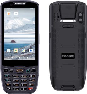 Bisofice Android 13.0 2D-Barcodescanner PDA Handheld-POS-Terminal Datensammler 4G WiFi BT Mobilcomputer mit 4'' Touchscreen 8MP-Kamera