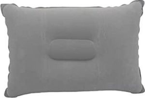 INF Aufblasbares Kissen Velours/PVC Grau INF Aufblasbares Kissen Velours/PVC Grau