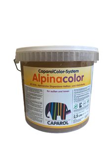 Caparol Alpinacolor Dispersions-Voll- und Abtönfarbe  Fassaden-und Innenfarben  Havanna 2,5 L