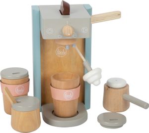 small foot Kaffeemaschinen-Set „tasty“, Rollenspielzeug für Kinder ab 3 Jahren, aus Holz, Spielküchenzubehör, Art. 12247