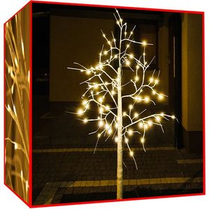 ISO Vianočný svetelný stromček Breza, LED 96, 180 cm