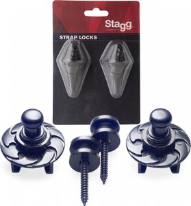 Stagg SSL1 Strap Lock Black Stagg SSL1 Strap Lock Black