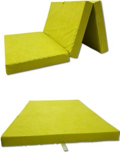 Faltmatratze Klappmatratze klappbar Gästematratze Reisematratze 120x200 gelb