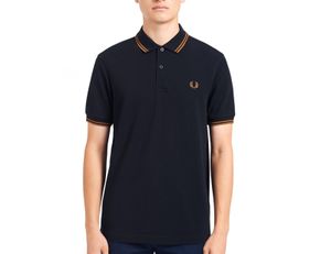 Fred Perry - Twin Tipped Shirt - Dunkelblaues Poloshirt