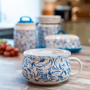 Suppentasse 0,6 Liter Keramik gemustert neuetischkultur