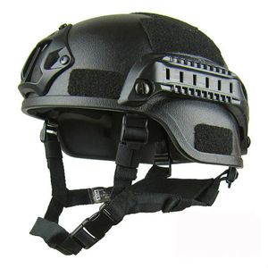 Taktischer Helm, Reithelm, Radfahren-helm,CS Swat Riding Protect Equipment,Schwarz, Größe:55-60