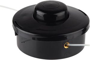 M10x1,25 Links Fadenkopf mit Tippautomatik Doppelfadenkopf für Rasentrimmer Freischneider Motorsense Benzin Ersatzfadenspule Multifunktionswerkzeug
