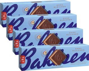 Bahlsen ohne Gleichen Waffel mit Vollmilchschokolade 4er Pack 125g
