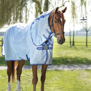 Horseware Amigo BUG RUG XL - Azure Blue/Strong Blue & Silver, Größe:145