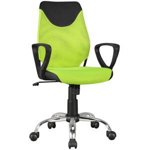FineBuy Detská kancelárska stolička TERNI pre deti od 6 rokov s operadlom | detská otočná stolička detská ergonomická stolička | stolička pre mladých výškovo nastaviteľná