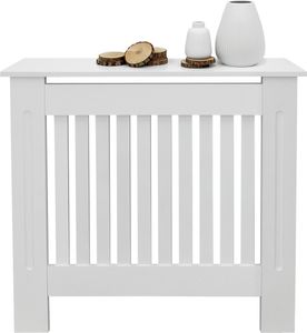 ECD Germany Heizkörperverkleidung Landhausstil 78x19x82 cm, Weiß, aus MDF lackiert für Schlafzimmer Wohnzimmer ECD Germany Heizkörperverkleidung Landhausstil 78x19x82 cm, Weiß, aus MDF lackiert für Schlafzimmer Wohnzimmer