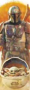 Star Wars The Mandalorian - Yoda - Poster Druck - Größe 53x158 cm