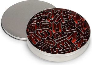 hervorstehende Formen Buchstaben 2,5 cm Edelstahl silber 26 Stück hervorstehende Formen Buchstaben 2,5 cm Edelstahl silber 26 Stück