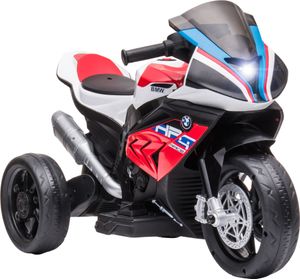 HOMCOM Kinder Elektro-Motorrad Kindermotorrad 6V Elektrofahrzeug Elektro-Dreirad Kinderfahrzeug mit 3 Musikmodi 2,5km/h Elektromotorrad für Kinder ab 18 Monaten PP Metall Rot 82,5 x 42 x 54 cm