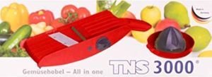 TNS 3000 All in ONE Gemüsehobel Küchenhobel Gemüsereibe  hellrot