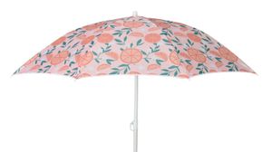 Sonnenschirm Strandschirm UV Schutz 30+ Balkonschirm bunt Strand Schirm Ø 140 cm Hellorange
