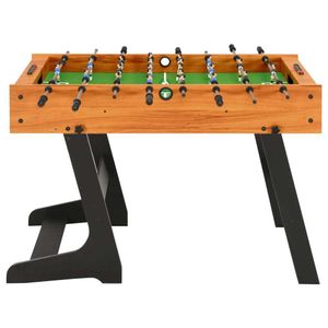 vidaXL Skladací stolík na stolný futbal 121 x 61 x 80 cm svetlohnedý