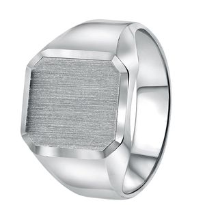 Silberner Siegelring für Herren  -  57.0 mm