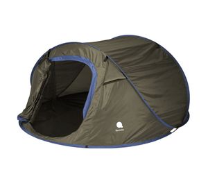 XXL Pop Up Wurfzelt  grün 240 x 210 cm - 3 Personen - Sofortzelt für Trekking und Camping - Automatisches Einhandzelt Outdoor Zelt