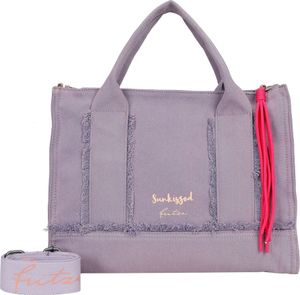 Fritzi aus Preußen Handtasche Umhängetasche Tote Bag Limited Washed Denim Shopper Washed Purple violett