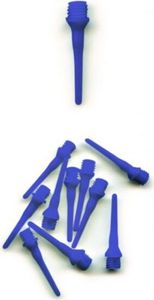 Tufflex Soft-Dartspitzen 1000 Stück SHORT 20mm 2ba-Gewinde, div Farben Schwarz