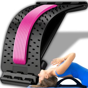 Rückendehner Rückenstrecker Back Stretcher Rückentrainer zur Haltungskorrektur Rückenmassage Rückenmassagegerät Schmerzlinderung Rosa Retoo
