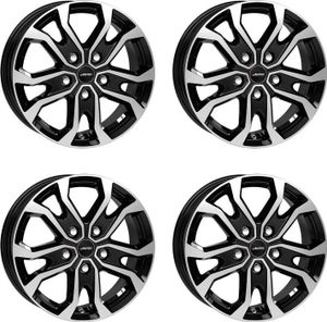 Autodráhy KISO 6.5x16 ET 44 5x114,3 černé leštěné 4-KS6516445094511 kompatibilní s Renault Trafic