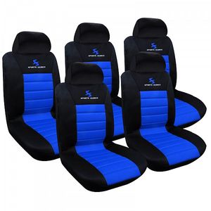 WOLTU AS7256-5 5er Sitzbezüge Auto Einzelsitzbezug universal Größe, Komplettset, blau