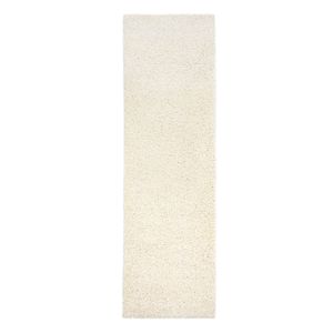 Teppich, Läufer SOFFI shaggy 5cm creme - in die Küche, Halle, Korridor beige 70x200 cm