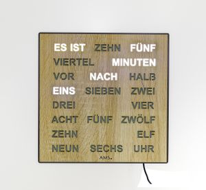 AMS 1237 digitale Wortuhr Deutsch LED-Anzeige