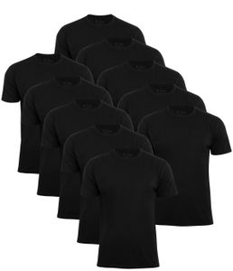 Cotton Prime® 10er Pack T-Shirt O-Neck - Tee XL Schwarz